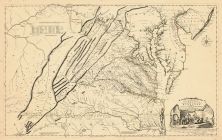 Virginia 1755 Map of the Most Inhabited part of Virginia etc